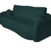 Stylowa sofa z funkcją spania - Luna turkusowa materiał boucle anthology 13 Teal - obrazek 3