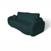 Stylowa sofa z funkcją spania - Luna turkusowa materiał boucle anthology 13 Teal