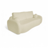 Stylowa beżowa sofa z funkcją spania - Luna materiał boucle quelle 02 - obrazek 2