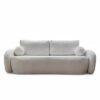 Stylowa beżowa sofa z funkcją spania - Luna materiał boucle quelle 02 - obrazek 5
